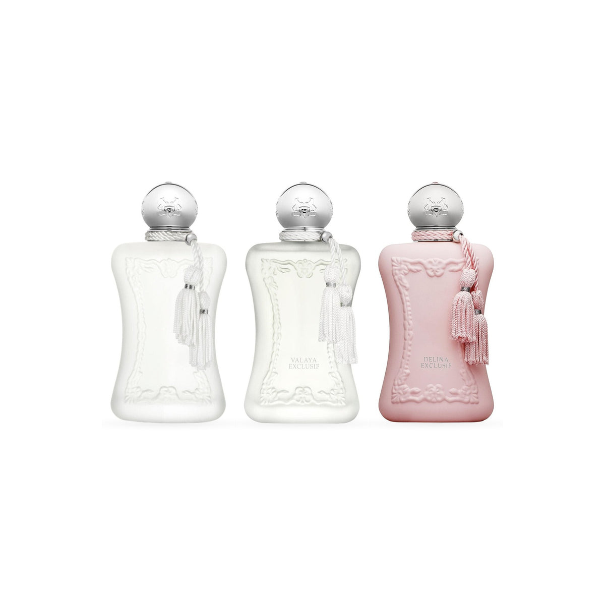 Set Parfums de Marly pentru ea: flacoanele parfumurilor din set